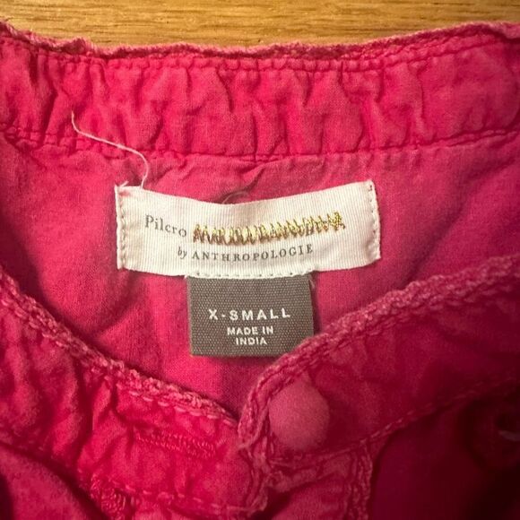 Anthropologie Pilcro Adira textured button down pink xs - Picture 4 of 9